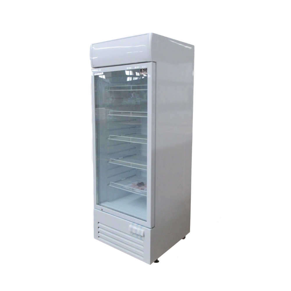 515L Upright Glass Door Display/Drinks Fridge - White with Light Box